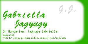 gabriella jagyugy business card